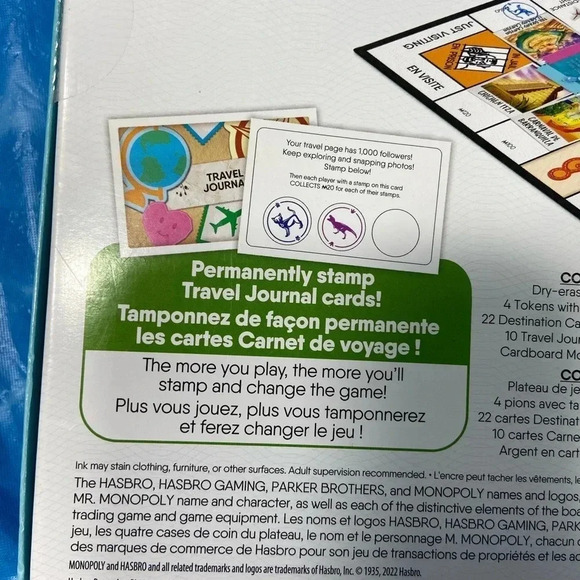 Monopoly - Travel World Tour - Dry Erase  Game Board - BNIB 🎩🐕🎲 - Picture 5 of 8